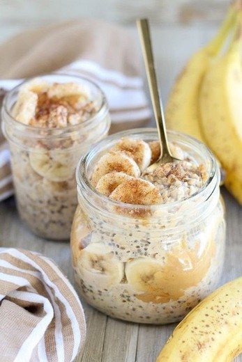 Papas de Aveia com Banana e Sementes de Chia