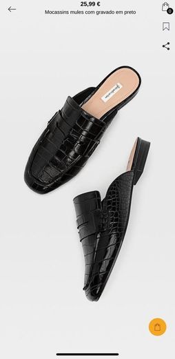 Mocassins preto stradivarius