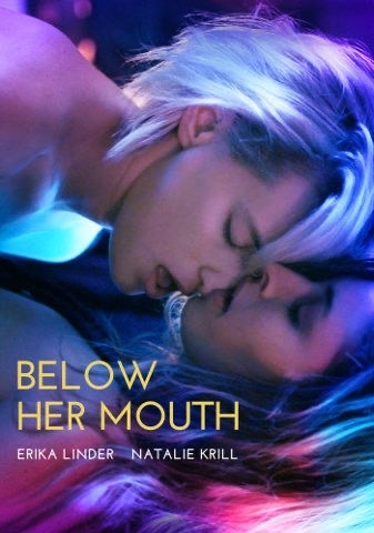 Below her mouth