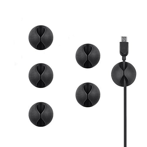 Place Demarkt 5 unidades Carga de clips cuerda del cable del Sistema de