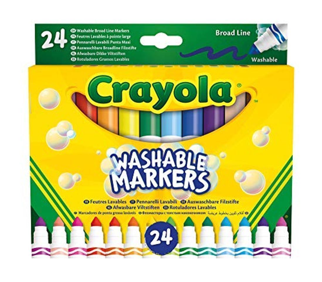 Social 58 – 6570 Crayola 24 Rotuladores Súper Lavables Maxi Punta
