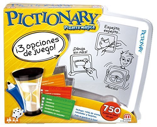 Social Mattel Games Pictionary pizarra mágica, juego de mesa infantil