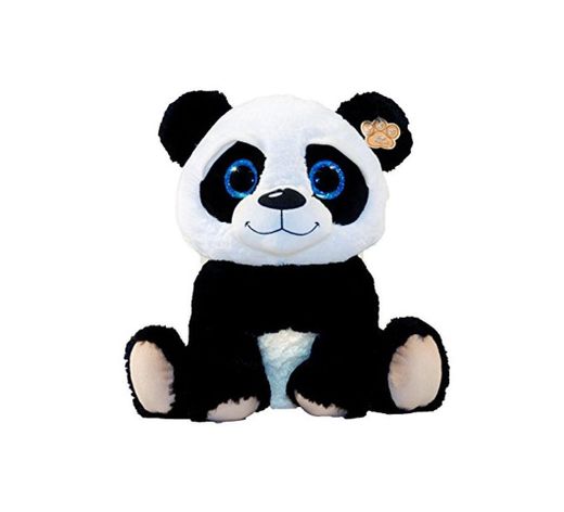 LB Peluche panda avec grands yeux Peluche assise 30 cm