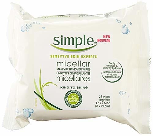 Simple Micellar Makeup Remover Wipes 25 Count by Simple