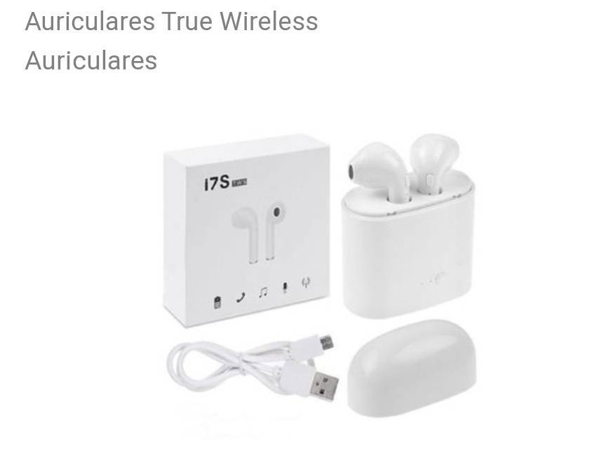 Moda Auriculares Bluetooth True Wireless Arzopa I7s TWS Branco - Fnac