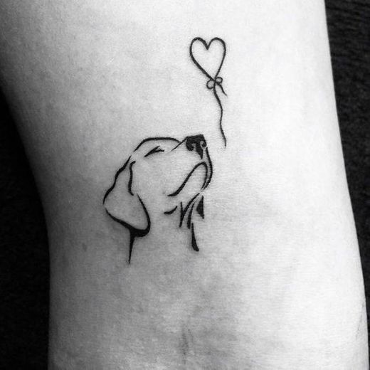 Social Tatuaje de perro 