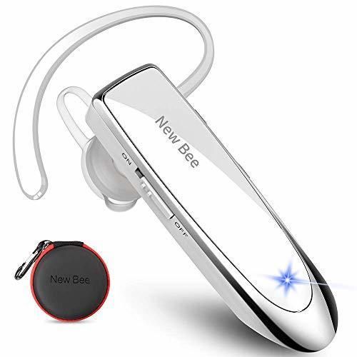 Auriculares Manos Libres, New Bee Auricular Bluetooth Inalámbrico Negocio con Micrófono Auricular