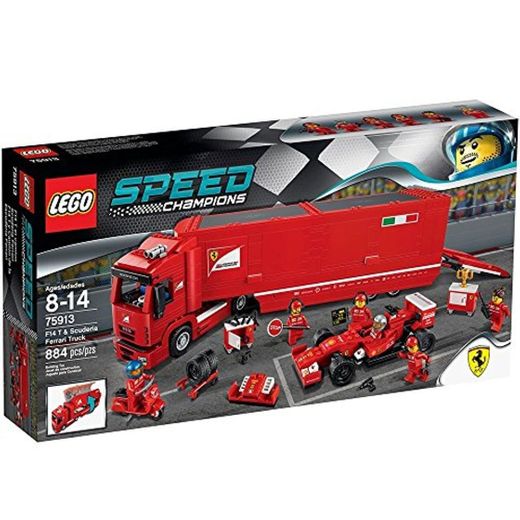 LEGO - F14 T y camión de la escudería Ferrari,