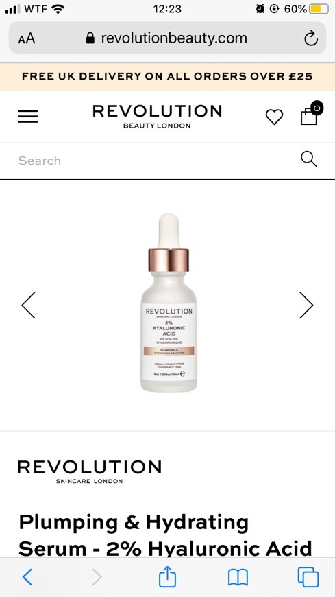 Revolution hyaluronic acid