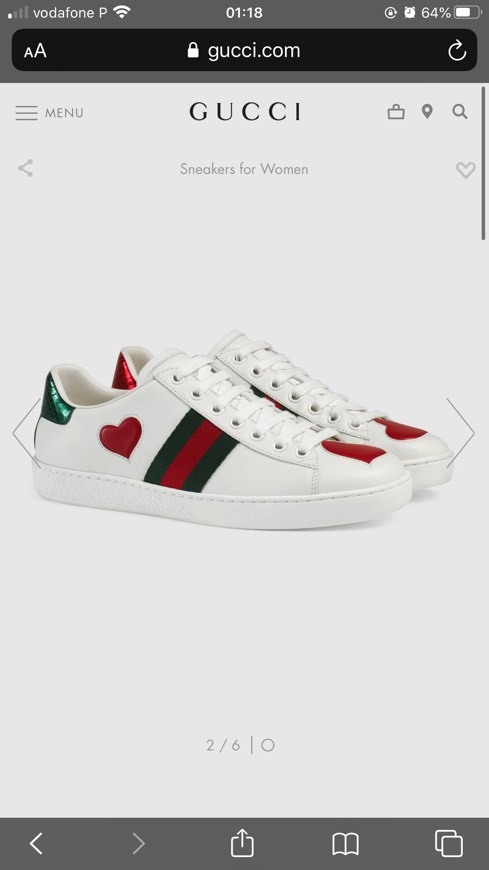 Producto Ténis Gucci 