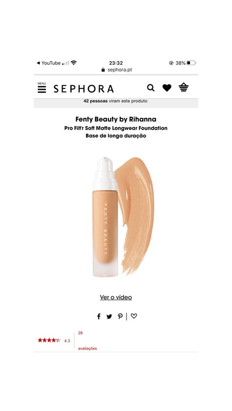 Producto Base Pro Filt’r Fenty