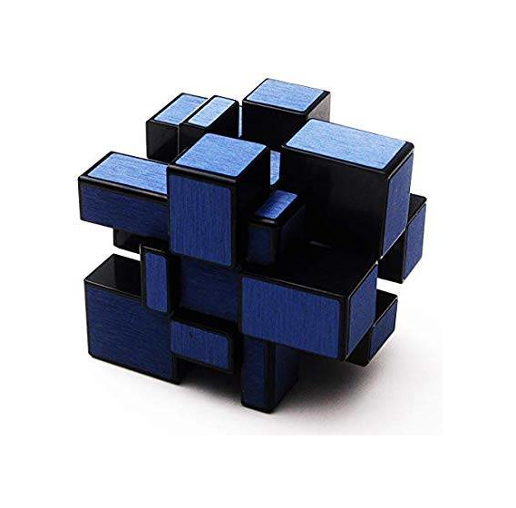 Social Mirror cube 3x3 Blue