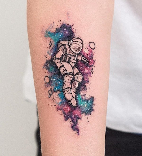 Fashion Tatuagem de espaço