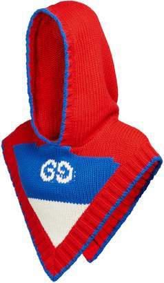 Wool hood with GG