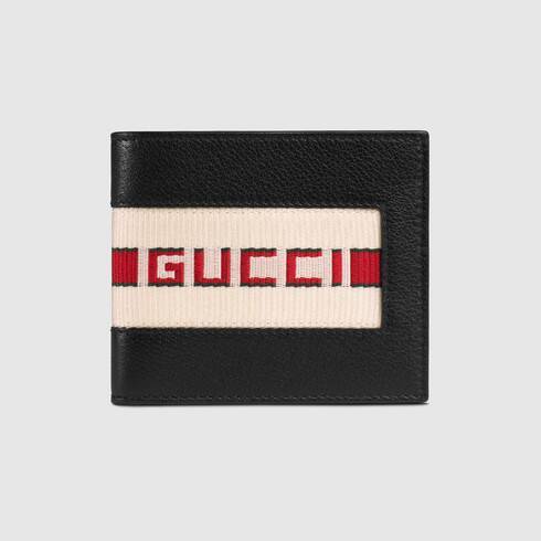 Product Gucci stripe leather wallet