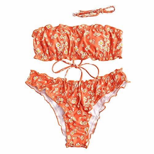 Product ZAFUL Conjunto de bikini de dos piezas con estampado de margaritas de