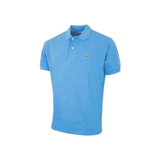 Lacoste Men's Blue Marl Short Sleeve Polo Shirt 4