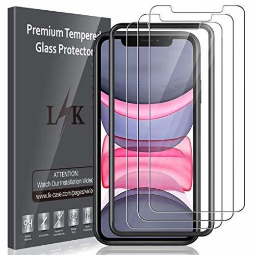 LK [3 Pack] Protector de Pantalla para iPhone 11 / iPhone XR