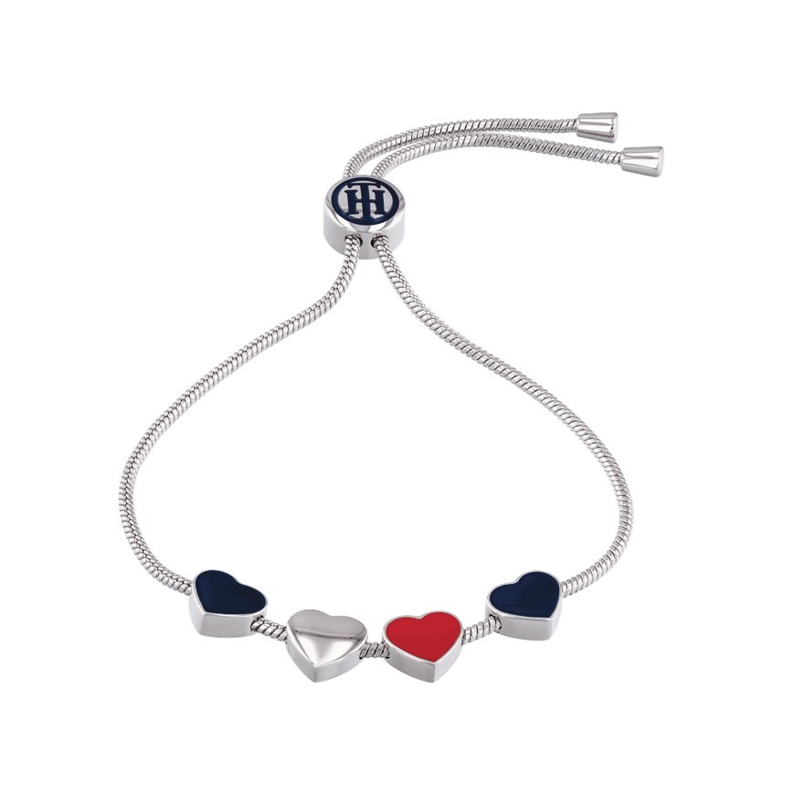 Moda Pulseira Hearts Charm