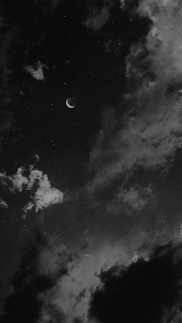 wallpaper ceu preto lua estrelas