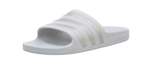 adidas Adilette Aqua, Slide Sandal Unisex-Adult, Blanco
