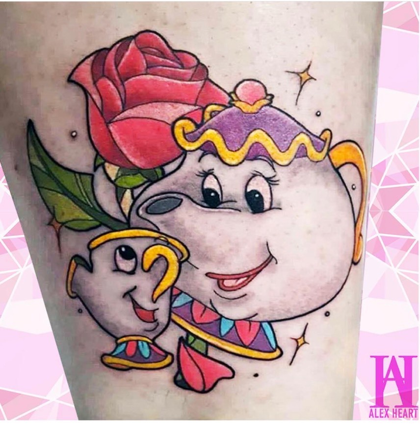 Fashion Mrs Potts tattoo