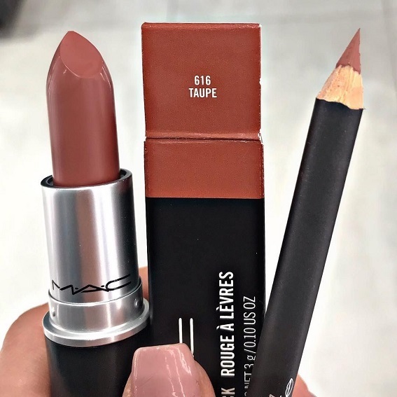 Producto Mac lipstick taupe