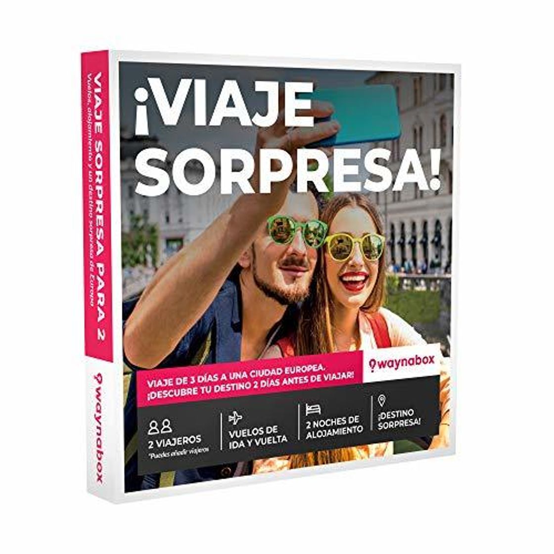 Social Caja Regalo para Dos- ¡Viaje Sorpresa para Dos Personas! Vuelos