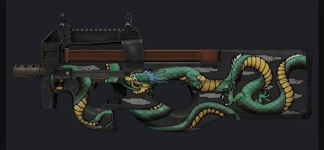 Fashion P90 | Emerald Dragon