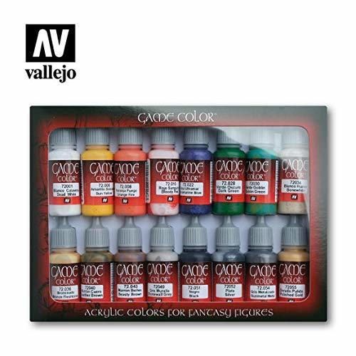 VALLEJO-3072299 72299 Vallejo Game Color Set DE 16, Multicolor