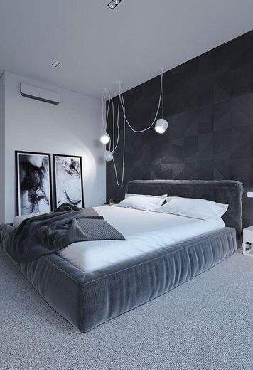 Grey bed 