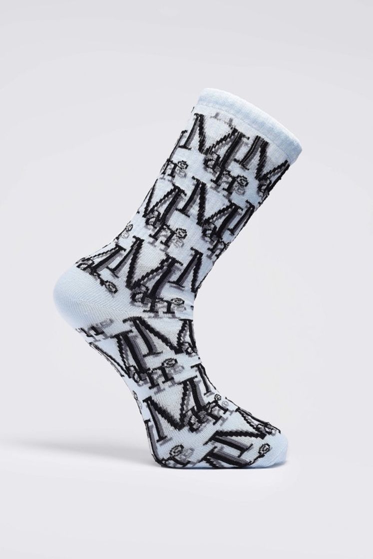Social 2 Pack MAN Monogram Sock