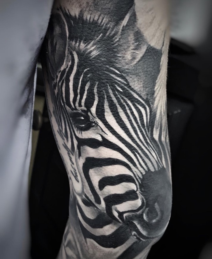 Moda Zebra tattoo