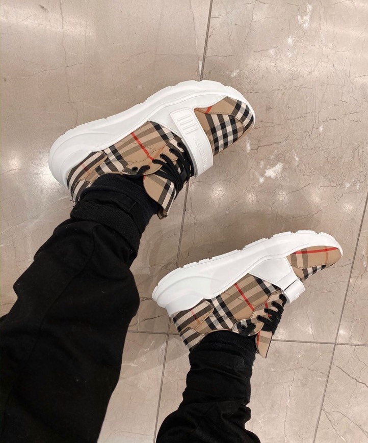 Products Burberry Vintage Check Cotton Sneakers