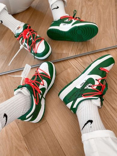 Nike x Off White Dunk Low 'Pine Green' 