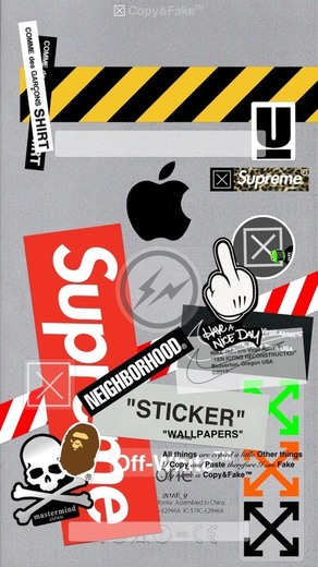 Stickers wallpaper 