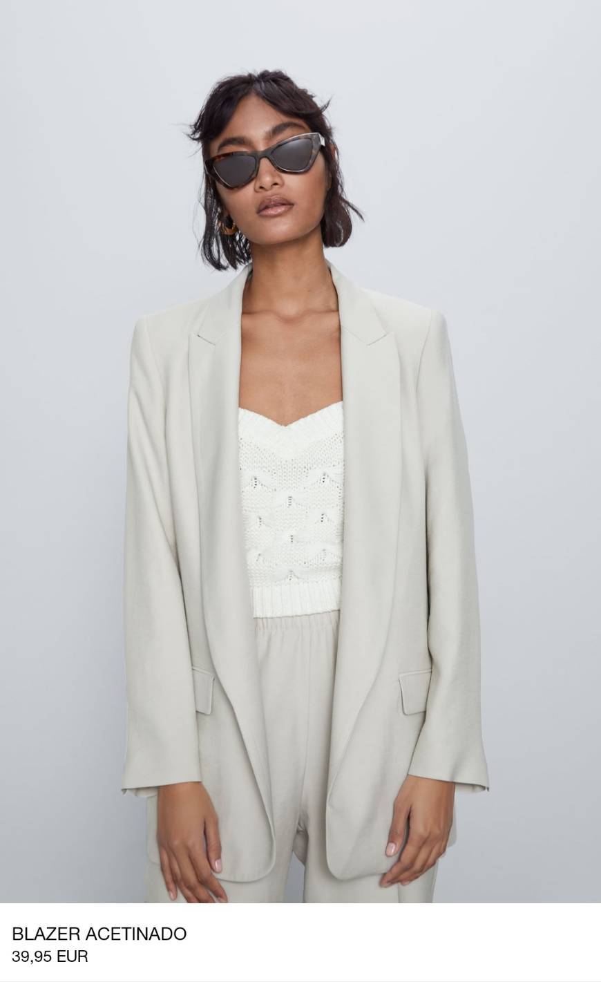 Social BLAZER ACETINADO | ZARA Portugal