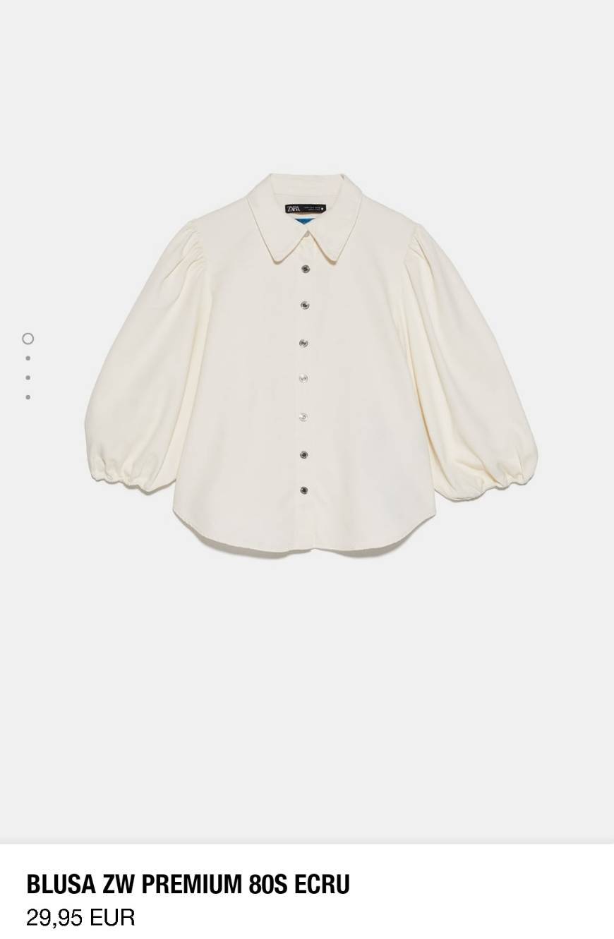 Social BLUSA ZW PREMIUM 80S ECRU | ZARA Estados Unidos