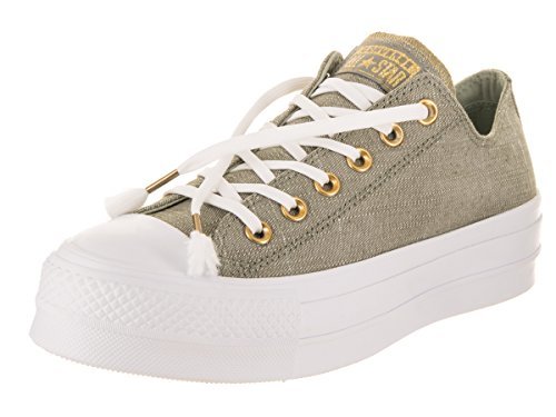 Place Converse Chuck Taylor All Star Lift Ox, Zapatillas para Mujer, Verde