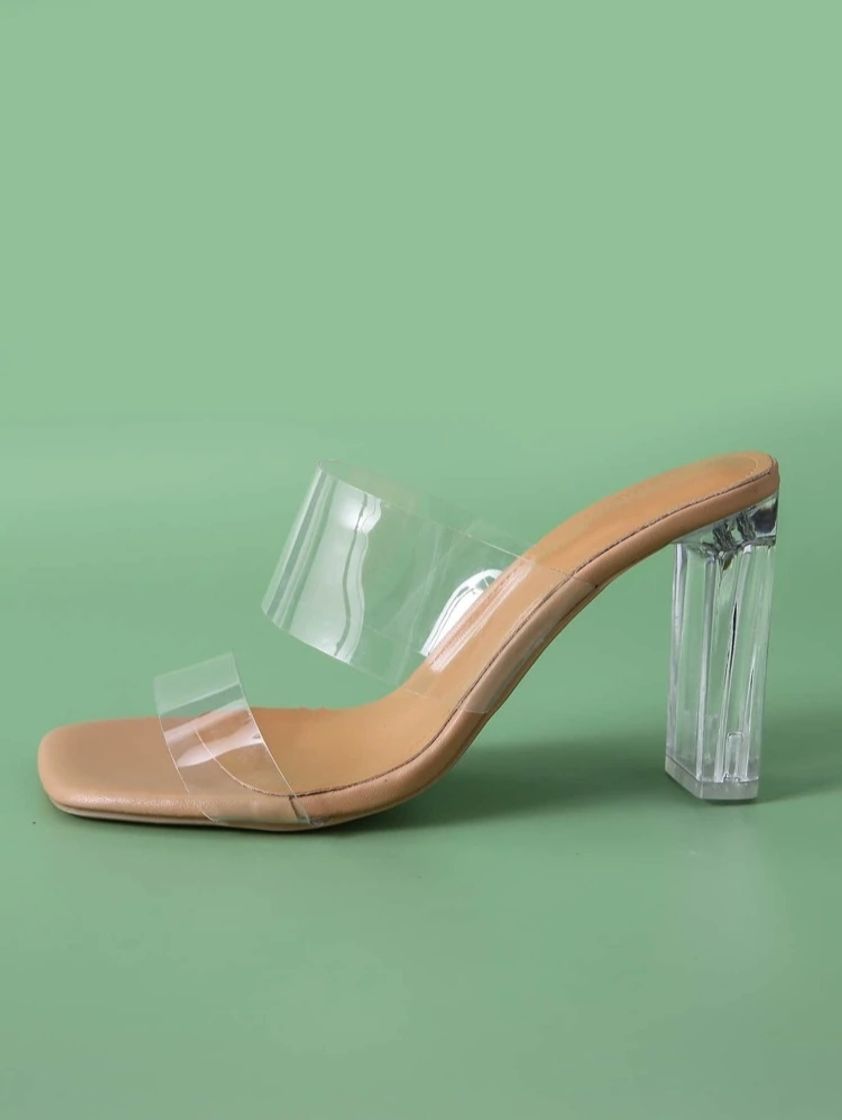 Moda Clear Mule Sandals