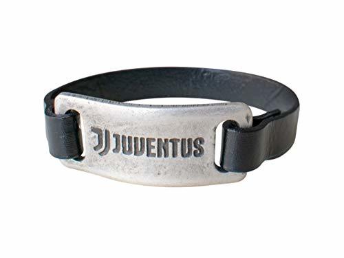 Places Juventus Pulsera Oficial Cuero con Placa Vintage