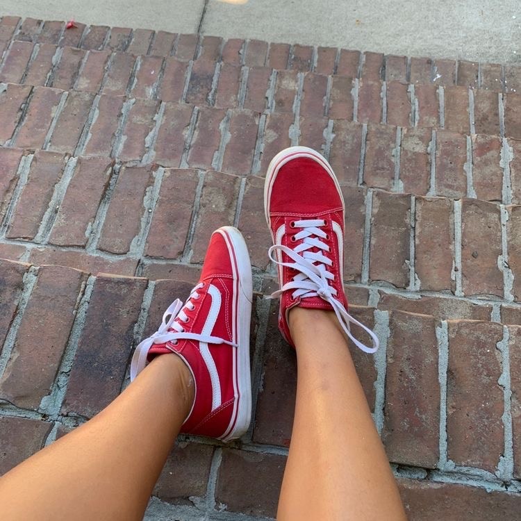 Moda Vans old skool vermelhas ❤️