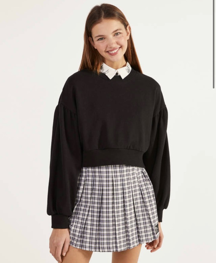 Social Minissaia plissada Bershka 