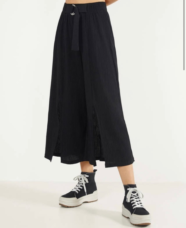 Social Calças de perna larga Bershka