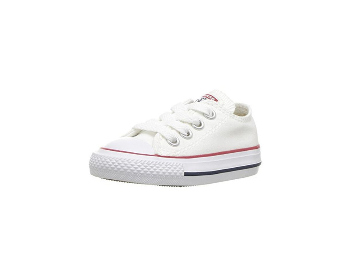 Fashion Converse Chuck Taylor All Star, Zapatillas de Lona Infantil, Blanco, 29 EU