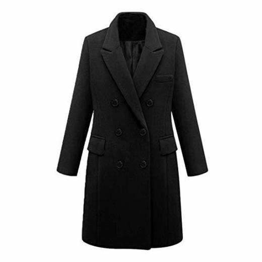 Female Jacket Plush Coat Womens Winter Warm Fashion Lapel Wool Coat Trench