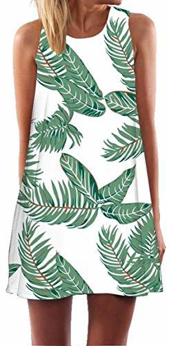 Fashion Ocean Plus Mujer Verano Flamenco Camisola Vestido De Playa Top Sin Mangas