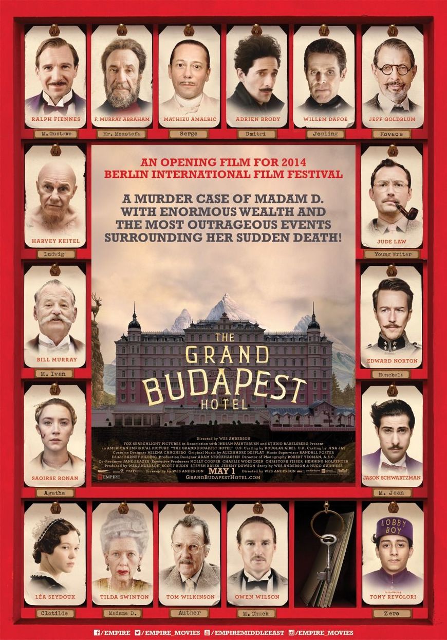 Película El gran hotel Budapest