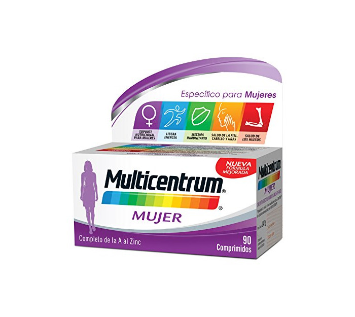 Belleza Multicentrum Mujer Complemento Alimenticio con 13 Vitaminas y 11 Minerales