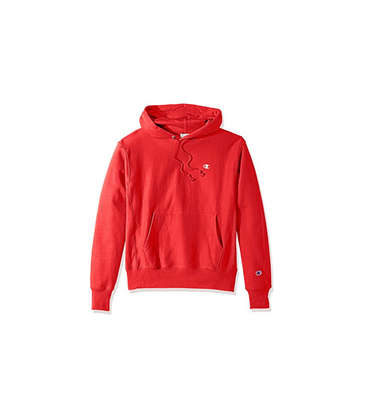 Moda Champion Hooded Sweatshirt Sudadera con Capucha, Negro